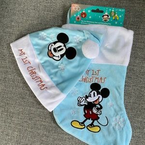 Disney “My 1st Christmas” Hat and Stocking Set